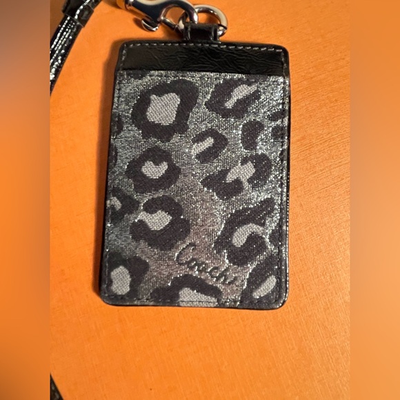Coach Black ID Card Holder - lanyard - Picture 2 of 6